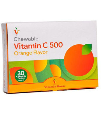 تصویر  ویتامین لایف قرص جویدنی ویتامین ث Vitamin Life Vitamin C 500        500