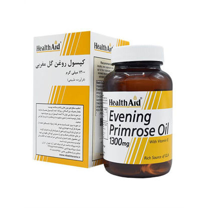 تصویر  کپسول روغن گل مغربی 1300میلی گرم   Evening Primrose Oil 1300 mg