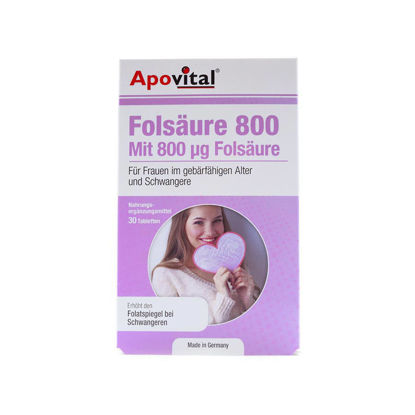 تصویر  قرص اسید فولیک 800 اپوویتال   Apovital Folsaure 800