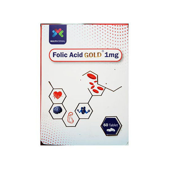 تصویر  قرص  فولیک اسید گلد 1 میلی گرم   Folic Acid Gold 1 mg