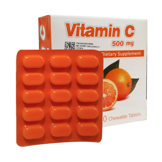 تصویر  قرص  ویتامین ث جویدنی 500 میلی گرم    Simorgh Darou Attar Vitamin C