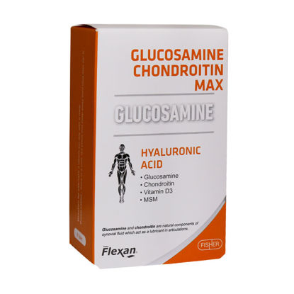 تصویر  قرص گلوکزامین و کندرویتین مکس     Flexan Glocosamine Chondroitin Max