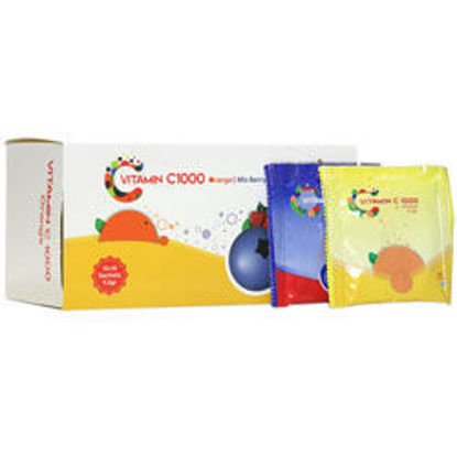 تصویر  ساشه  ویتامین ث 1000 میلی گرم با دو طعم    Vitamin C 1000 mg With Two Flavors