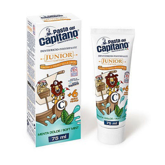 تصویر  خمیردندان نوجوانان بالای 6 سال جونیور کاپیتانو       Junior From 6 years Toothpaste capitano