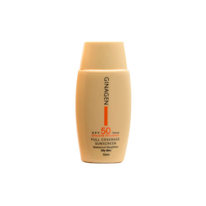 تصویر  ضد آفتاب رنگی ژیناژن مخصوص پوست چرب ومختلط03  GINAGEN        spf50